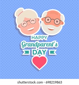 Abstract Happy Grandparents Day Background. Vector Illustration