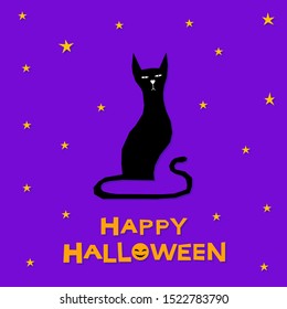 Abstract happy halloween pattern background. Modern childish halloween art for design card, halloween party invitation, menu, autumn holiday shop sale, bag print, t shirt etc.