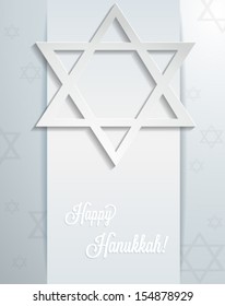 Abstract Happy Hanukkah card. Vector eps10. 