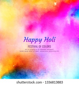 Abstract Happy Holi beautiful background