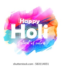 abstract happy holi greeting background