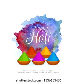 Abstract Happy Holi Indian festival background