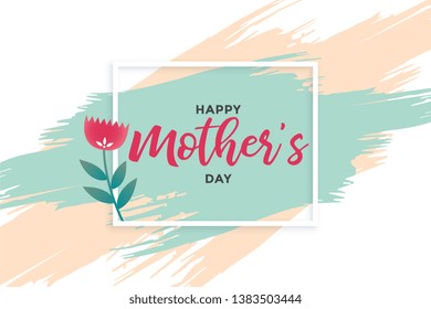 abstract happy mothers day banner design