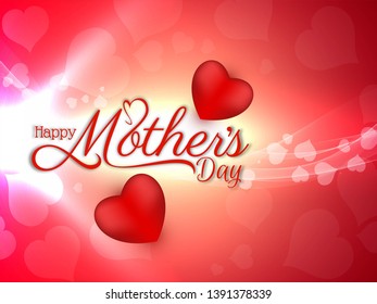 Abstract Happy Mother's day beautiful background vector