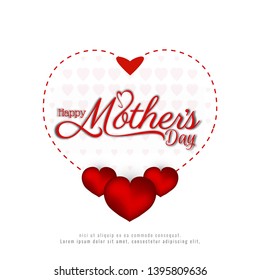 Abstract Happy Mother's day beautiful background vector