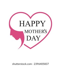 Abstract happy mother's day logo, happy mother's day logo design, love vector logo design, mother love logo design