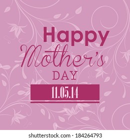 abstract happy mother's day text on a special background