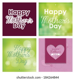 abstract happy mother's day text on a special background