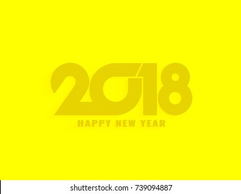 Abstract Happy New year 2018 bright background