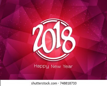 Abstract Happy New Year 2018 background