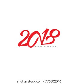 Abstract Happy New Year 2018 background