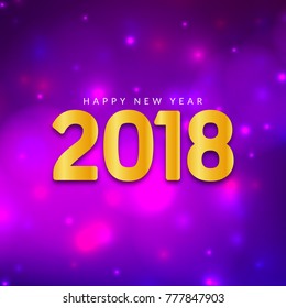 Abstract Happy New Year 2018 background
