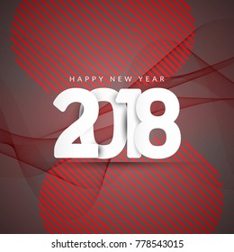 Abstract Happy New Year 2018 background