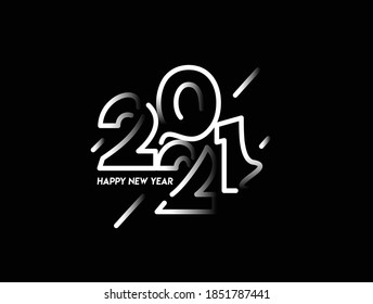 2021 Calendar 2021 New Year Illustration Stock Vector (royalty Free 