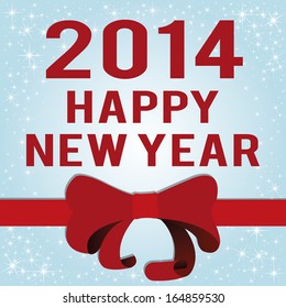 abstract happy new year text on special background