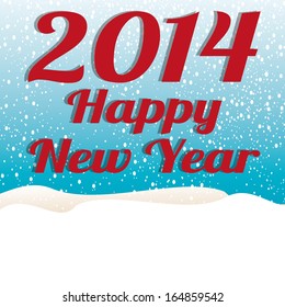 abstract happy new year text on special background