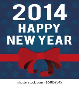 abstract happy new year text on special background