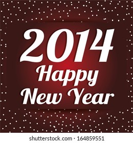 abstract happy new year text on special background
