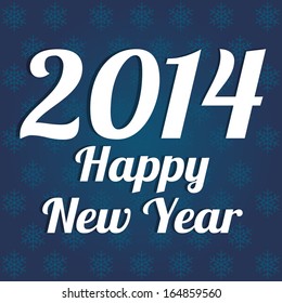 abstract happy new year text on special background