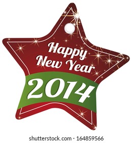 abstract happy new year text on special background