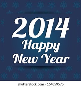 abstract happy new year text on special background