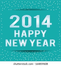 abstract happy new year text on special background