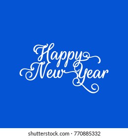 Abstract Happy New Year text design background
