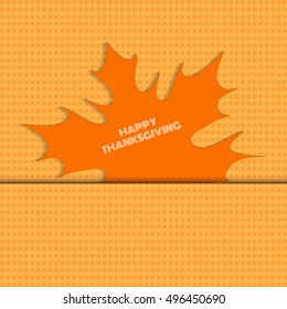 Abstract Happy Thanksgiving Day celebrations greeting card design eps 10