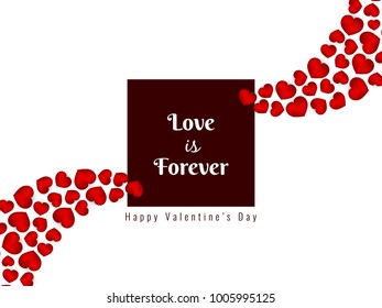 Abstract Happy Valentine's Day elegant stylish background