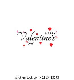 Abstract happy valentines day logo, happy valentines day , love vector logo design, pink color, red color, black color vector logo design, happy valentines day.