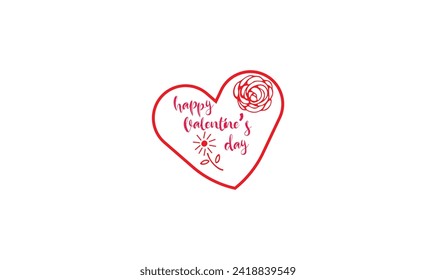 Abstract happy valentines day logo, happy valentines day , love vector logo design.