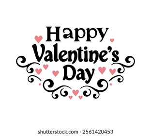 Abstract happy valentines day logo, happy valentines day , love vector logo design, pink color, red color, black color vector logo design, happy valentines day