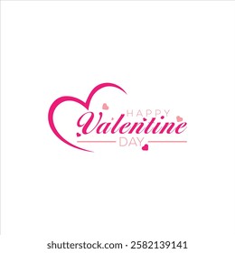 Abstract happy valentines day logo, vector logo design, Love happy valentines day logo, Happy Valentine's Day