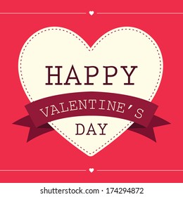 abstract happy valentine's day text on special background