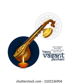 abstrakter, glücklicher Panchami-Hintergrund.Vektorgrafik