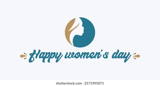 Abstract happy women's day logo, happy women's day, love vector logo design, pink color, red color, black color logo design