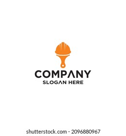 Abstract hard helmet logo vector