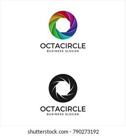 Abstract Harmony Circle Color Logo