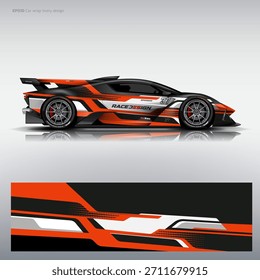 abstract hatchback wrap livery design vector editable file.