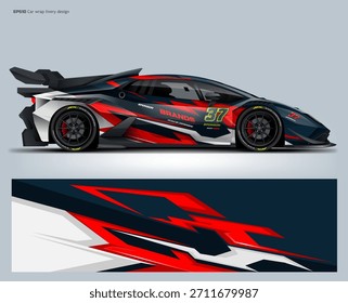 abstract hatchback wrap livery design vector editable file.