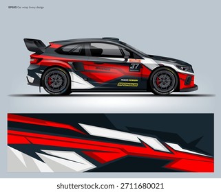 abstract hatchback wrap livery design vector editable file.
