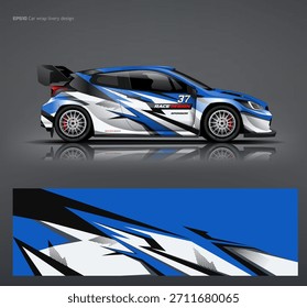abstract hatchback wrap livery design vector editable file.