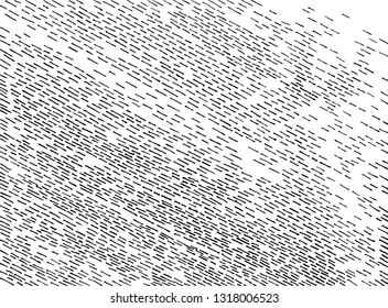 Abstract Hatching Textured Striped Background, Grunge Geometric Pattern, Thin Brushstrokes and Thin Stripes on White, Striped Print Texture