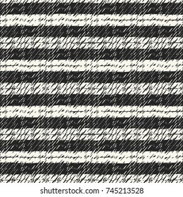 Abstract Hatching Textured Variegated Striped Background. Seamless Pattern.