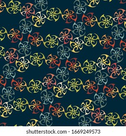 Abstract hawaiian and linear pattern background