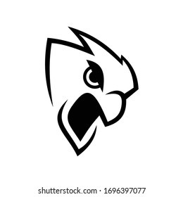 Abstract Hawk Logo Design Template