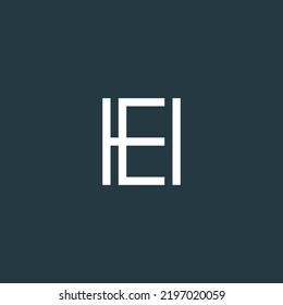 Abstract HE, EH, H, E Letters Logo Monogram icon