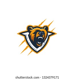 Abstract Head Bear colorful illustration vector template. Suitable for Creative Industry, Multimedia, entertainment, Educations, Shop, and any related business