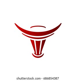 abstract head bull 