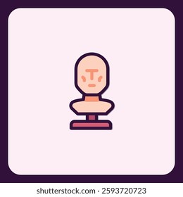 Abstract Head Icon: Modern Graphic Symbol for Diverse Applications